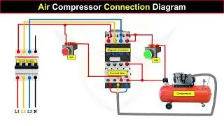 Air Compressor Connection Diagram @LearningEngineering
