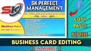 Business card Editing | banner | vs vivek profile |