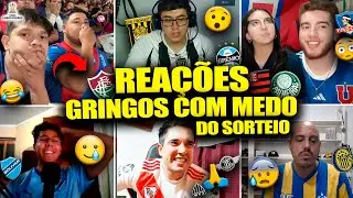 REAÇÕES dos GRINGOS com MEDO dos TIMES do BRASIL no SORTEIO da LIBERTADORES [REACT SORTEIO]
