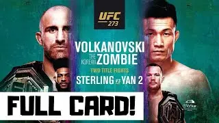 UFC 273 Predictions Volkanovski vs Korean Zombie Full Card Betting Breakdown