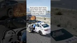 Real police don&rsquo;t think about their own safety when it comes to protecting others in GTA 5 #gta