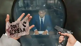 So I tried robbing a virtual reality bank... (Hitman VR)