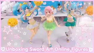 Unboxing Kawaii Anime Figure Haul! Sword Art Online Asuna, Sinon and Lisbeth