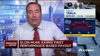 Elon Musk earned his first performance-based payout