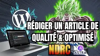 Rédiger un article de qualité et optimisé sur Wordpress | BTS NDRC | WORDPRESS E5 | ASTRA