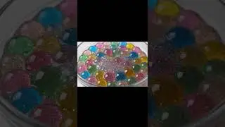 Glitter Water Meets Jelly Orbs ✨🫧 | Splash & Clink ASMR Magic #Shorts