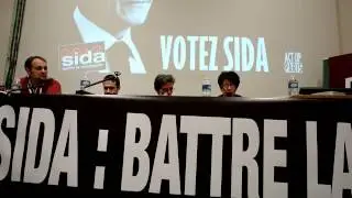 French Presidential Candidates Representatives Meet Act Up Paris.MOV