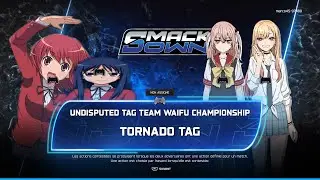 Wwe 2k25 . Undisputed Tag Team Waifu Championship . Minori et Kanou (c) vs Sajuna et Marin