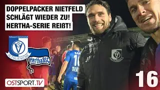 Doppelpacker Nietfeld schl&auml;gt wieder zu! Hertha-Serie rei&szlig;t: VSG - Hertha II | Regionalliga Nordost