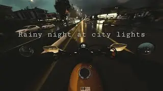 Night Ride in City Lights | Honda CL250 | Camera Angle & LUT Test (No Talking)