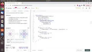 73. Set Matrix Zeroes || In Place Leetcode