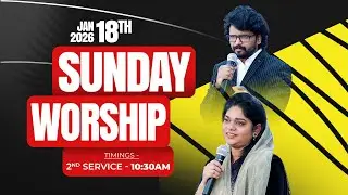 Sunday Telugu Worship || 18th January 2026 || Ps.Divya David || Ps.David Raju #sundayservice