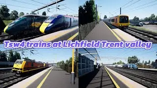 Tsw4 trains at Lichfield Trent valley