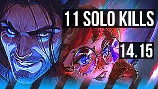 SYLAS vs AURORA (MID) | 11 solo kills, 44k DMG | VN Master | 14.15