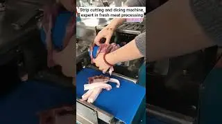 Strip cutting and dicing machine, expert in fresh meat processing. #dicing  #food #shorts
