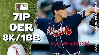 Kyle Wright 16th win | Aug 24, 2022 | MLB highlights