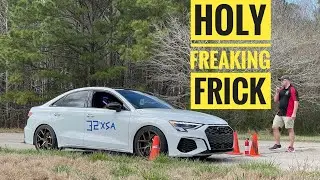 TIRE DEBEAD MID LAP! First autocross in the 8Y S3 & with a DSG!