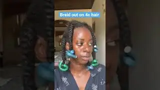 Perfect Braid out on 4c hair #shorts #shortvideo #youtubeshorts