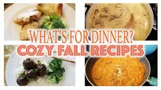 WHAT&rsquo;S FOR DINNER ?// COZY FALL MEAL IDEAS 🍂🍁// FALL COOKING 2020