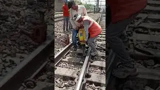 Sleeper Packing Machine 🔫🔫🔫 #morningtrain #railway