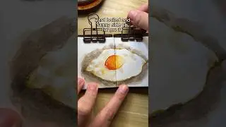 Day 5: E - Egg #watercolor #art #learnfilipinolanguage #englishtagalog #artist ##egg #sunnysideup