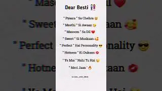 Bestfriend Friend | Friendship Shayari | #bestfriend #friendship_whatsapp_status #shortsvideo