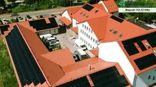 Instalacja PV na dachu budynku firmy Magnat w Ełku wykonana przez Eltrix Wielgus  Robert