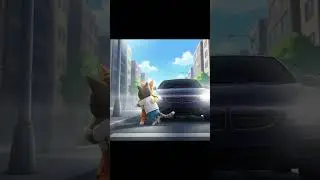Misty 😸 has a close call as Misty 🐈&zwj;⬛ saves him 🚗  #aishorts #closecall