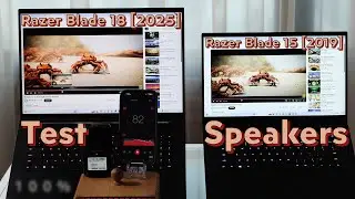 Razer Blade 18 [2025] Speaker test and RB 152019 comparison