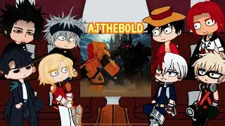 Anime Characters react to AJTHEBOLD, Incendius + HamoodeG || part 2 || Gacha react 🇺🇸🇧🇷