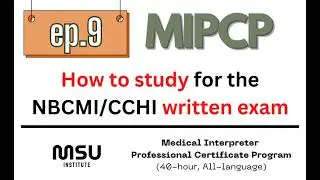 MIPCP ep.9: How to study for the written exam