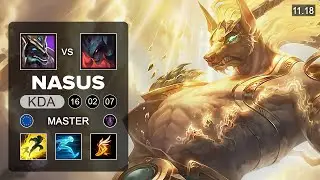 Nasus Top vs Aatrox - EUW Master - Season 11 Patch 11.19