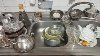 Peaceful Dish Rinse ASMR | Kitchen Cleaning Ambience