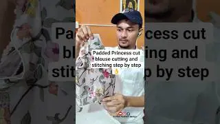 Aaj Sikhiye Padded Blouse Perfect Fitting | Cutting to Final Stitch | HD Tutorial👌✨😍 #shorts #viral