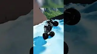 Monster Truck Crash: Grave Digger (BeamNG) #shortvideo