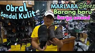 Review harga sendal kulit dan sendal gunung di toko marlaba shoes
