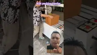 Alat packing kardus #factory #machine #packaging #testing