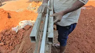 Hidden Electric pipe in Single Brick Wall concrete bed top layer