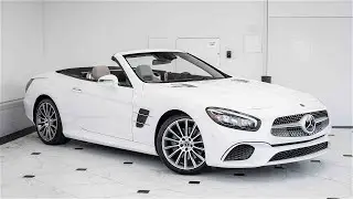 Polar White on Beige 2020 Mercedes-Benz SL-Class SL 450