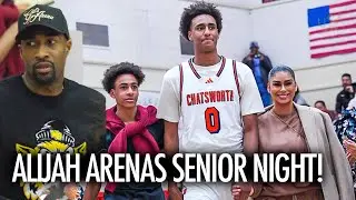 Gilbert Arenas & Laura Govan Celebrate Alijah Arenas Senior Night Double Double!