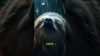 This Sloth Survives Storms Like a Pro! #Shorts #Sloths #Wildlife