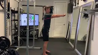 Resistance Band Chest Press - Large Loop Band