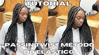 How to do a passion twist using the elastic band method.