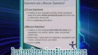 Vision & Mission Statements - Business Operations Blueprint