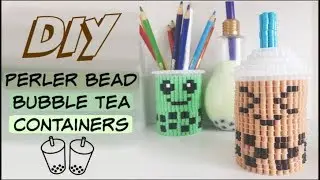 DIY 3D Cute Perler Bead Bubble Tea