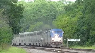 Amtrak #6 Takes Left Track Through Agency, Iowa