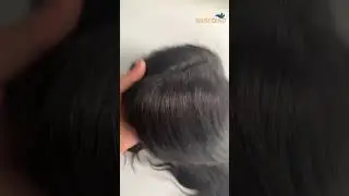 Thin skin 1b human hair black hair pieces for women natural hair
