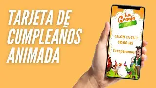 Tarjeta de cumplea&ntilde;os animada en 2 minutos! CANVA