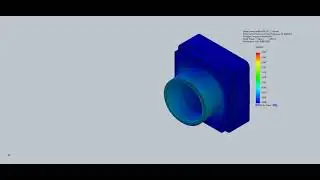 SolidWorks Frequency Study of a camera. First Mode Shape