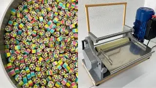 FINISHED SETTING UP OF A NEW DISC CUTTER CANDY MACHINE! / ЗАВЕРШИЛИ НАСТРОЙКУ НОВОЙ РЕЖУЩЕЙ МАШИНЫ!